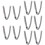 10Pcs Durable Grey Safety Hat Bands Adjustable Hard Hat Chin Straps 9