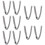 10Pcs Durable Grey Safety Hat Bands Adjustable Hard Hat Chin Straps 10