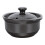 3Pcs Heat-Resistant Black Ceramic Casserole Kitchen Soup Pot 3