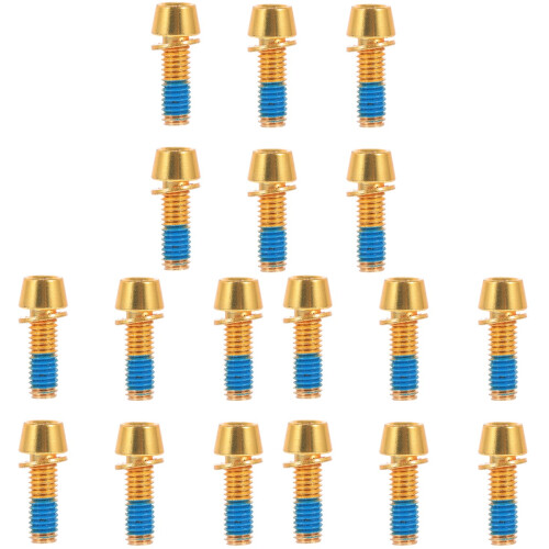 18Pièces Vis Remplacement Rotor Alliage Titane Couleur Or 2