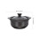 3Pcs Heat-Resistant Black Ceramic Casserole Kitchen Soup Pot 11