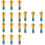 18Pièces Vis Remplacement Rotor Alliage Titane Couleur Or 8