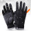 3Pcs Screen Touch Skiing Gloves Warm Windproof Breathable Black Gloves 2