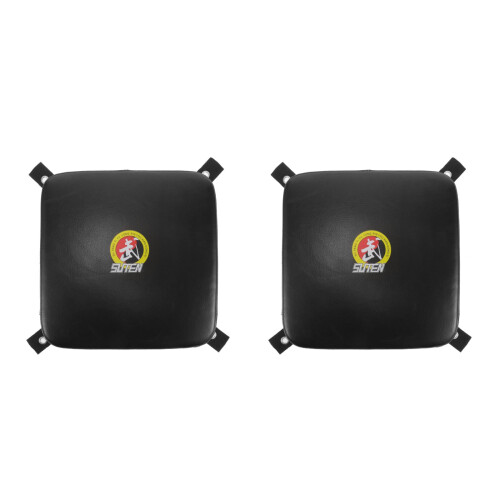 2Pièces Coussin De Frappe Murale Noir Pour Boxe Kickboxing 2