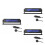 3Pcs Vehicle Thermometer Electronic Clock Voltage Meter for Car Use 5