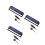 3Pcs Vehicle Thermometer Electronic Clock Voltage Meter for Car Use 7