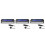 3Pcs Vehicle Thermometer Electronic Clock Voltage Meter for Car Use 9