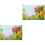 2Pcs Multi Easter Vinyl Photography Backdrop for Party Wall Decor 3