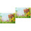 2Pcs Multi Easter Vinyl Photography Backdrop for Party Wall Decor 4