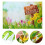 2Pcs Multi Easter Vinyl Photography Backdrop for Party Wall Decor 8