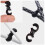 12Pcs Black Plastic Bike Cable Clips Durable Rotating S-Hook for Mtb 5