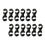 12Pcs Black Plastic Bike Cable Clips Durable Rotating S-Hook for Mtb 9