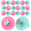 200Pièces Attaches Badges Plastique Alliage Usage Courant 10
