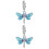 2Pcs Multi Alloy Dragonfly Necklace Charm DIY Jewelry Accessories 4
