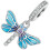 2Pcs Multi Alloy Dragonfly Necklace Charm DIY Jewelry Accessories 8