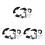 3Pcs Lightweight Black Bike Chain Protector Aluminum Chain Guide 9