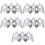 5Pcs Stainless Steel Taco Holder Wave Shaped Kitchen Taco Rack Silver 6