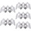 5Pcs Stainless Steel Taco Holder Wave Shaped Kitchen Taco Rack Silver 9