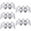5Pcs Stainless Steel Taco Holder Wave Shaped Kitchen Taco Rack Silver 10