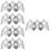 5Pcs Stainless Steel Taco Holder Wave Shaped Kitchen Taco Rack Silver 11