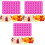 3Pcs Durable Pink Silicone Bear-Shaped Chocolate Candy Molds 2