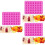 3Pcs Durable Pink Silicone Bear-Shaped Chocolate Candy Molds 5