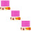 3Pcs Durable Pink Silicone Bear-Shaped Chocolate Candy Molds 8