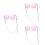 3Pcs Silver Eyeglass Chain Durable Eyewear Retainer Strap for Sports 5