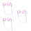 3Pcs Silver Eyeglass Chain Durable Eyewear Retainer Strap for Sports 6