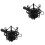 2Pcs Mic Mount Black Universal Anti-Vibration Shockmount Holder 4