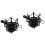 2Pcs Mic Mount Black Universal Anti-Vibration Shockmount Holder 5