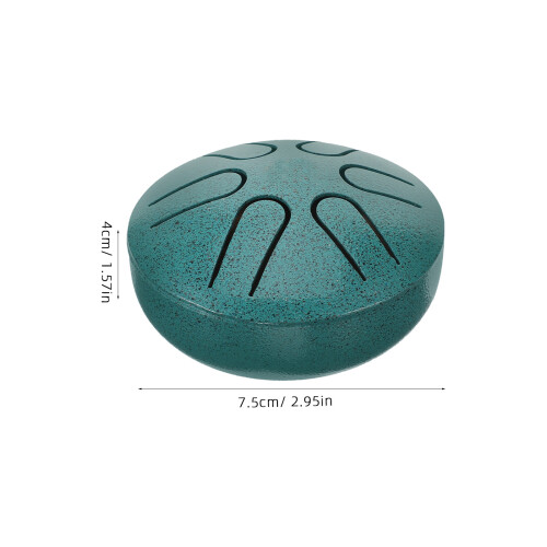 3Sets Groene Mini Tongedrum Van Titanium Staal, Draagbaar En Creatief 1