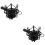2Pcs Mic Mount Black Universal Anti-Vibration Shockmount Holder 7