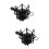 2Pcs Mic Mount Black Universal Anti-Vibration Shockmount Holder 8