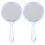 4Pcs Purple Round Makeup Mirrors Double Sided 1X 3X Magnifying Mirror 2