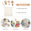 4Ensembles Jouets Enfants Bois Ensemble Miniature Art 7