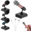 16Ensembles Microphones Miniatures Avec Supports Mousses ABS 3