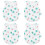 4Pièces Vêtements Bébé Multicolores Coton 7