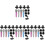 16Ensembles Microphones Miniatures Avec Supports Mousses ABS 4