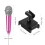 16Ensembles Microphones Miniatures Avec Supports Mousses ABS 10
