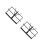 2Pcs Adjustable Folding Music Stand Black Iron Storage Rack 6