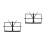 2Pcs Adjustable Folding Music Stand Black Iron Storage Rack 7