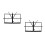 2Pcs Adjustable Folding Music Stand Black Iron Storage Rack 11