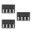 3Pcs Durable Plastic Hair Clipper Wall Rack Black Barber Accessories 6