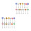28Pcs Colorful Mini Traffic Indicator Models for Sand Table Decoration 7