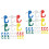 4 Sets Decorative Push Pins PP Material Office Supplies Multi-Use 5