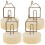 8Pcs Compact Table Number Holders Clips with Wooden Base 2