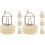 8Pcs Compact Table Number Holders Clips with Wooden Base 4