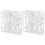 4 Pcs Hollow Out Book Ends Desktop Organizer For Home 2