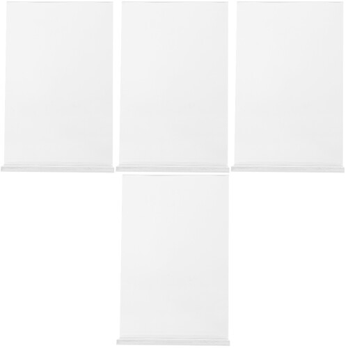 24Pièces Porte-Affiches Acryliques Transparent Racks Usage 2